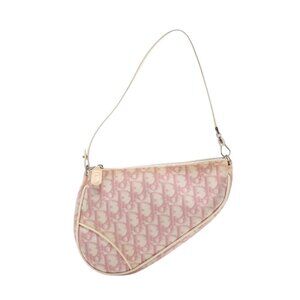B-24. Christian Dior Diorissimo Mini Saddle Pochette Pink